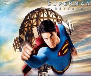 yapboz Superman, süper kahraman uçan